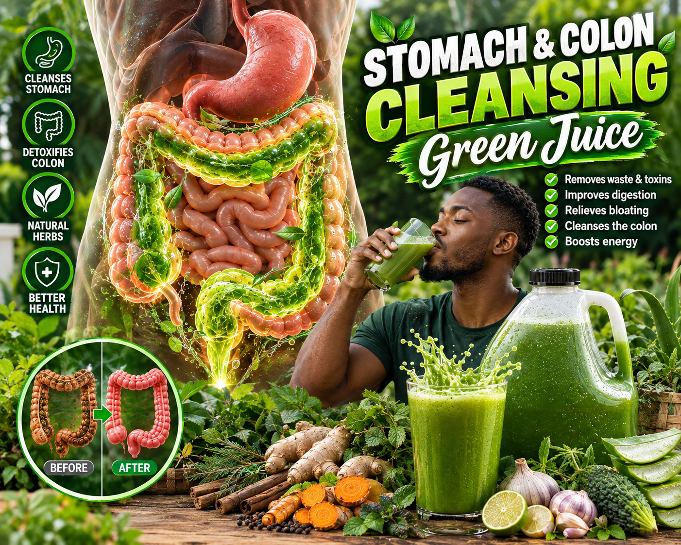 Stomach & Colon Cleansing Juice